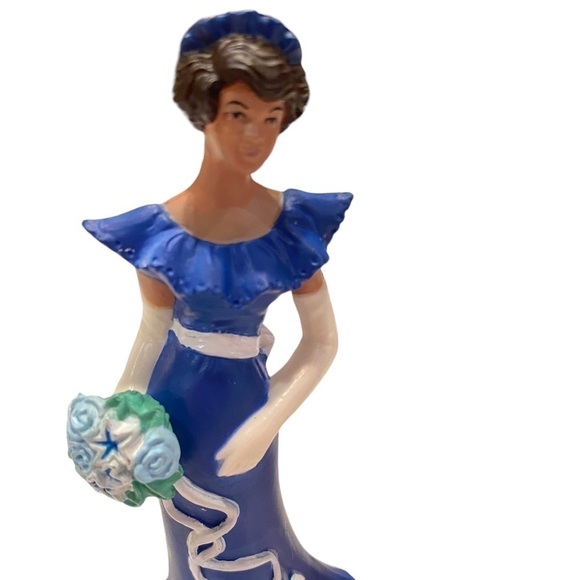 Wilton Bridesmaid in Pink/Blue Dress Cake Topper Figurines Decoration 1991 - Picture 8 of 12